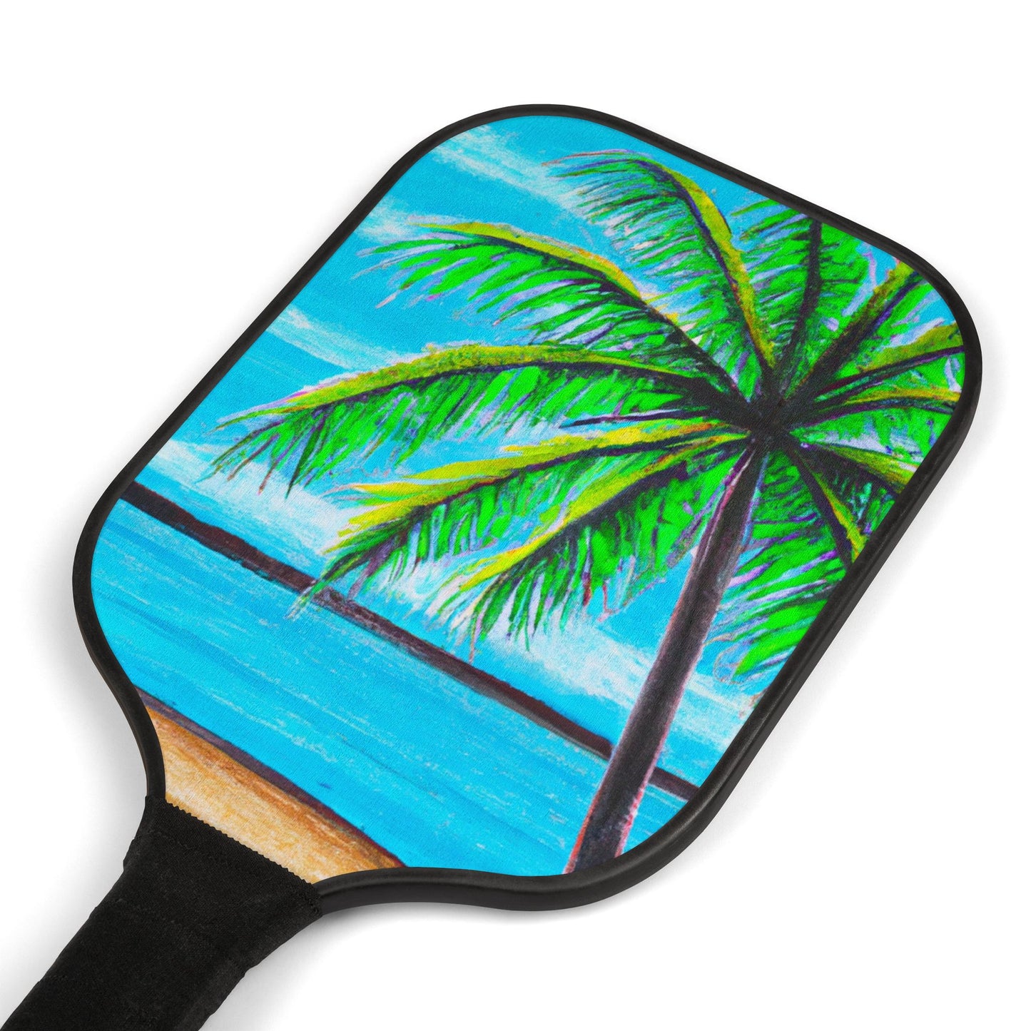 Tropical Pickleball Kit - Beach Vibe Paddles & Balls Set / Calm Beach