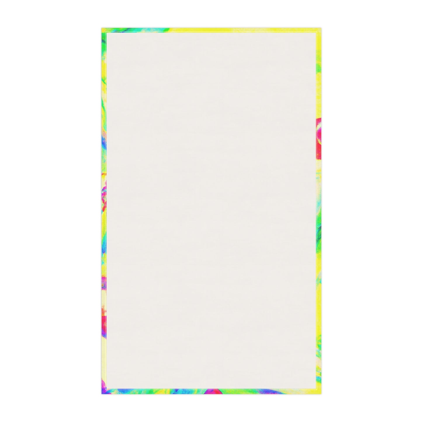 Tea Towels (cotton, poly), Tropical Doodles, Yellow