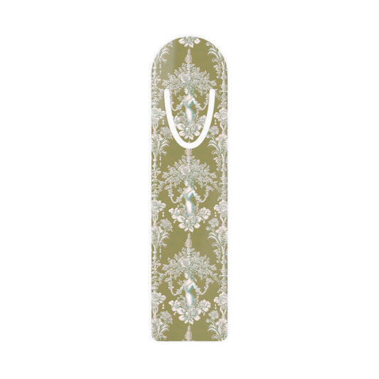 Bookmark - Aluminum, Pearl Lady Toile/Highborn Green