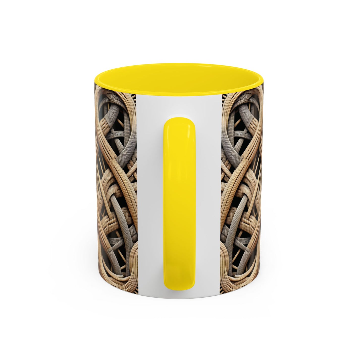 Accent Coffee Mug (11, 15oz), 8 Colors - Beach Wicker