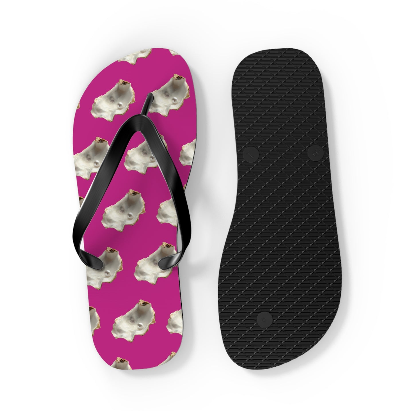 Flip Flops - White Pearl Oyster, pink