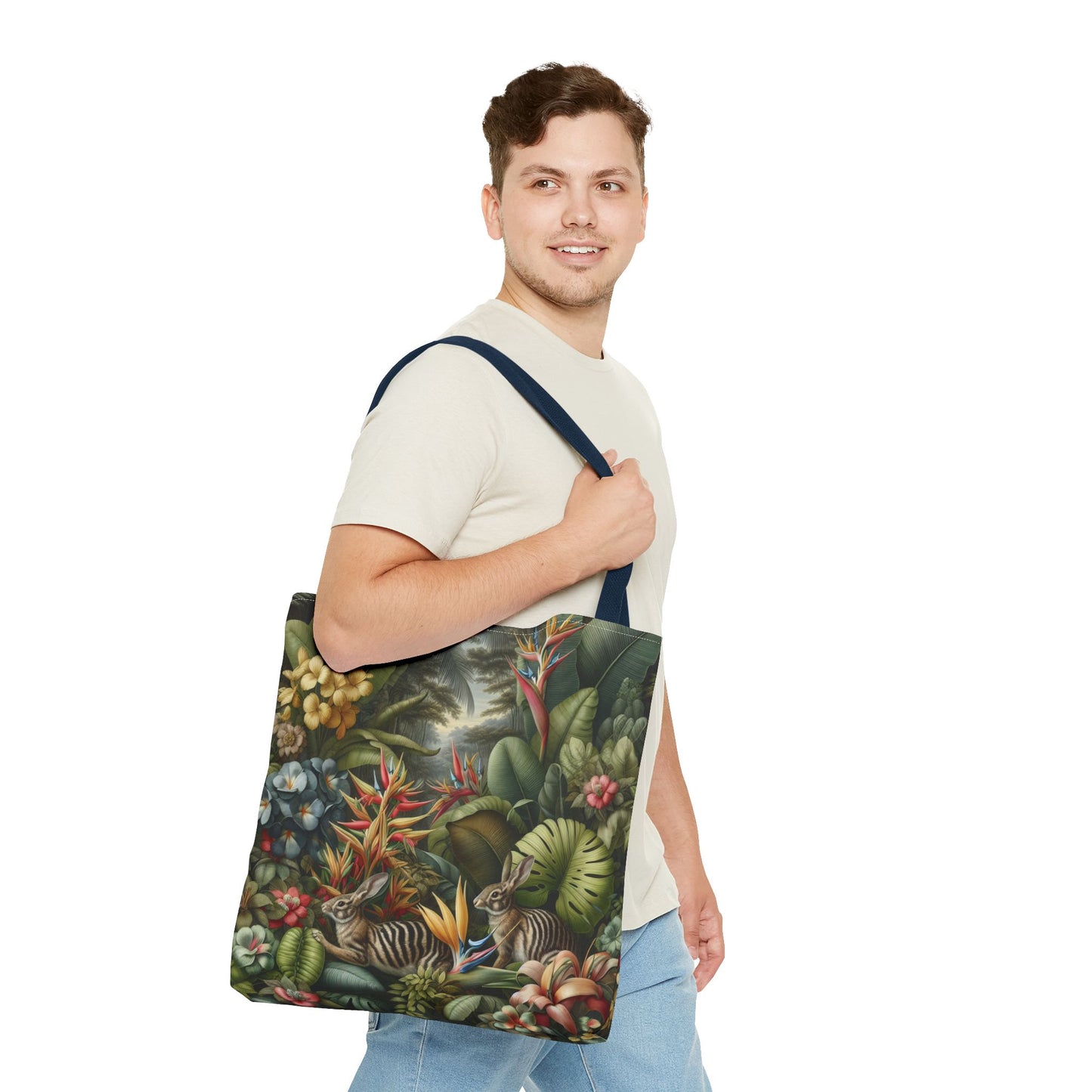 Rainforest Rabbit Outing Tote Bag - 3 Sizes