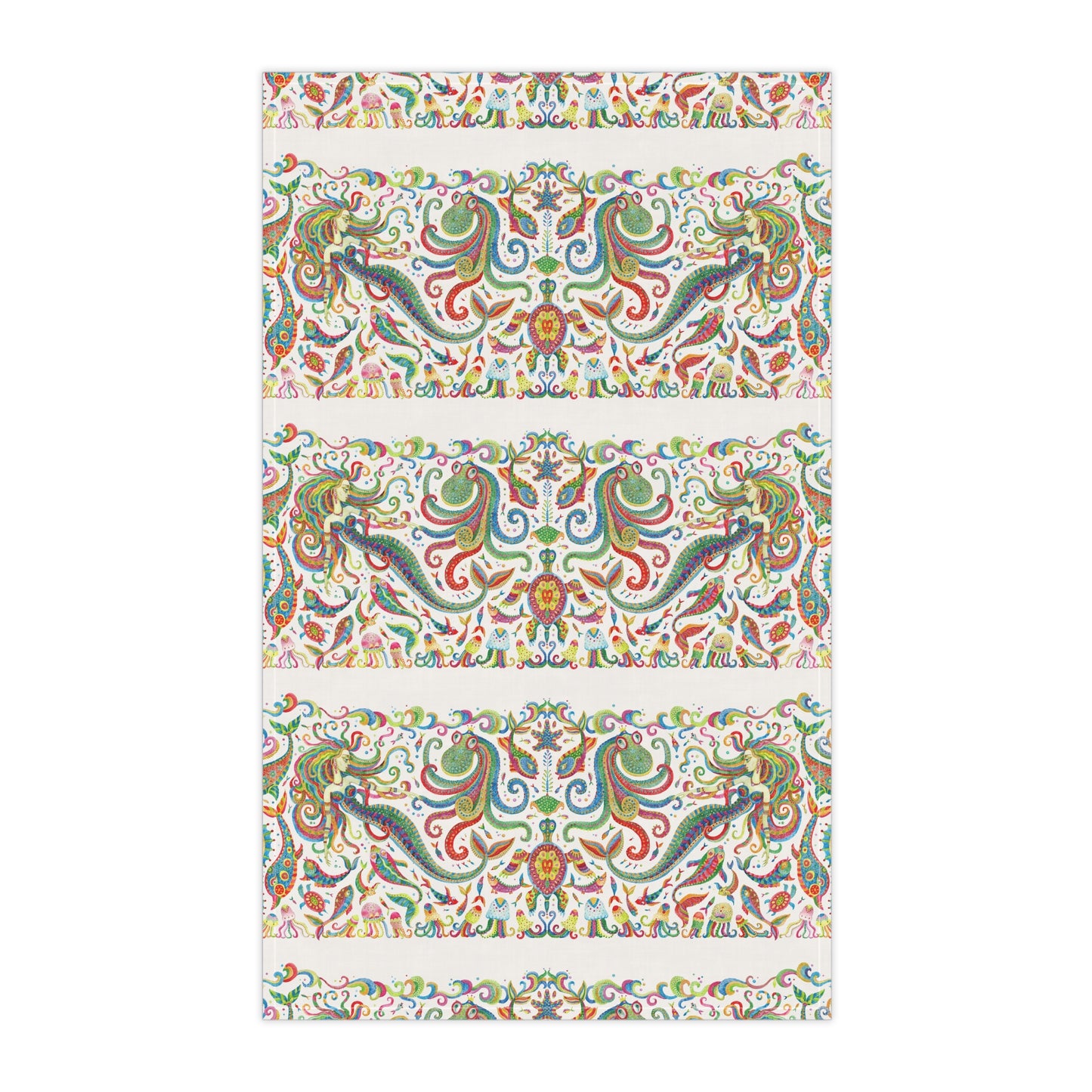 Tropical Tea Towels – Paradise Kitchen Decor / Colorful Mermaid Kingdom