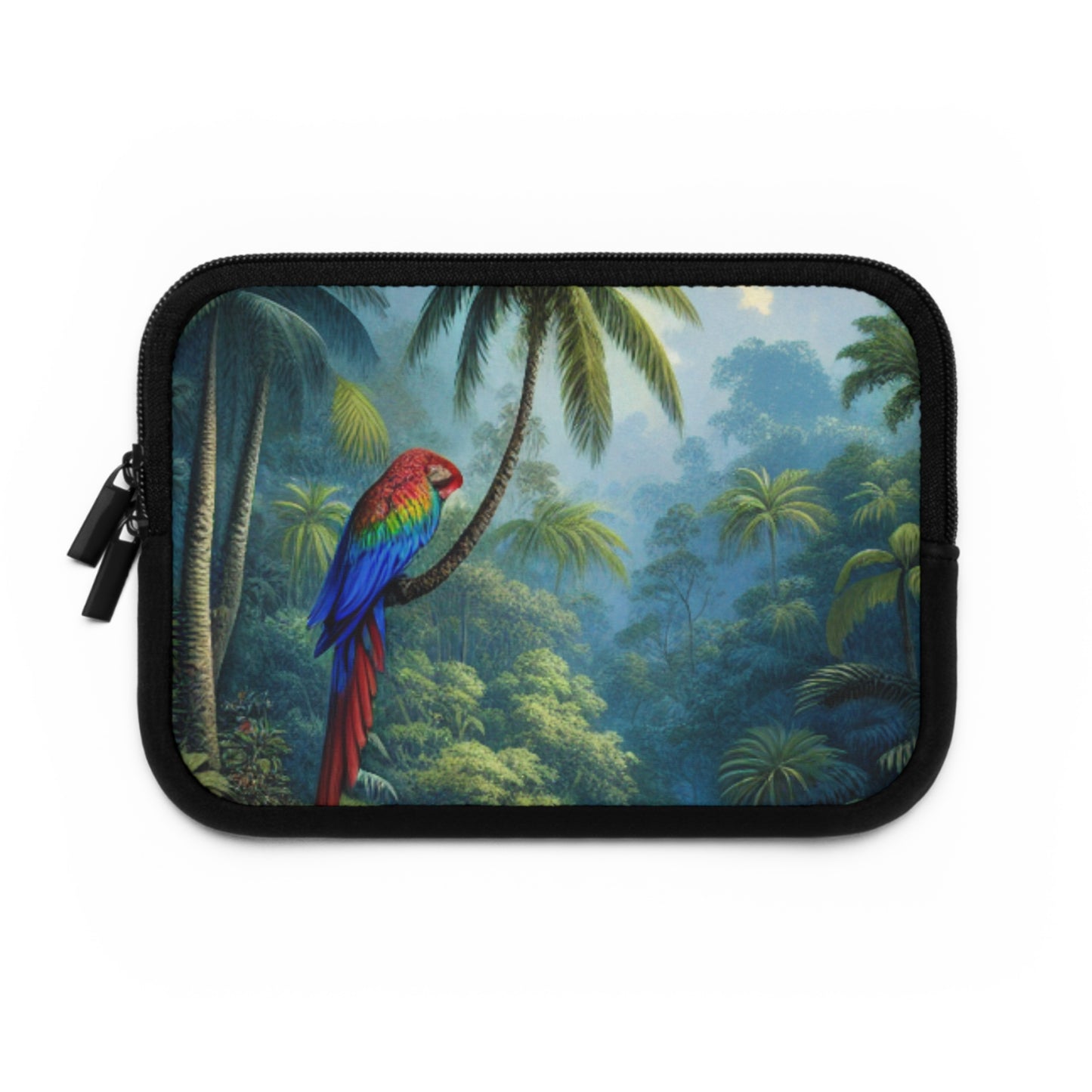 Tropical Laptop Sleeve, 5 Sizes - Perfect for Beach Lovers & Students / Sleeping Parrot Beauty