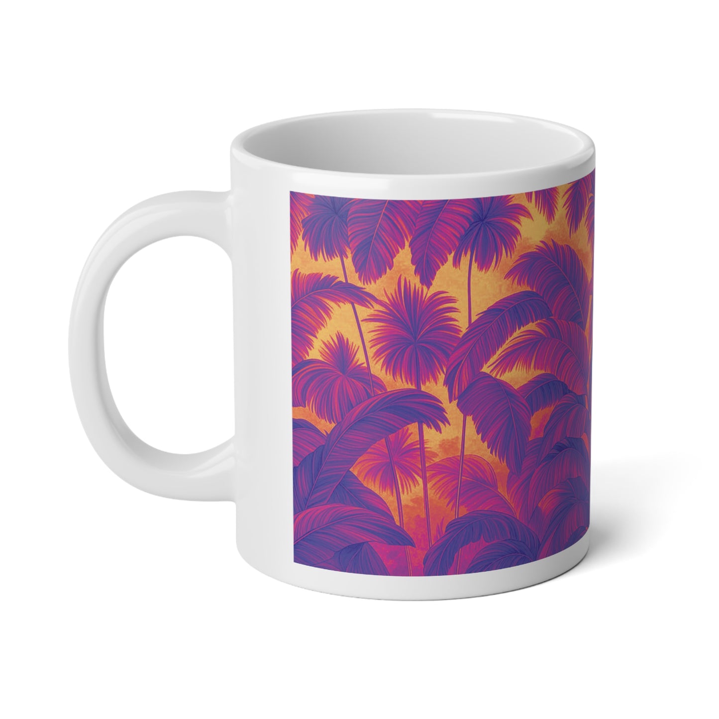Jumbo Mug, 20oz, Rocco Palms Heatwave | Tropical Coffee Cup