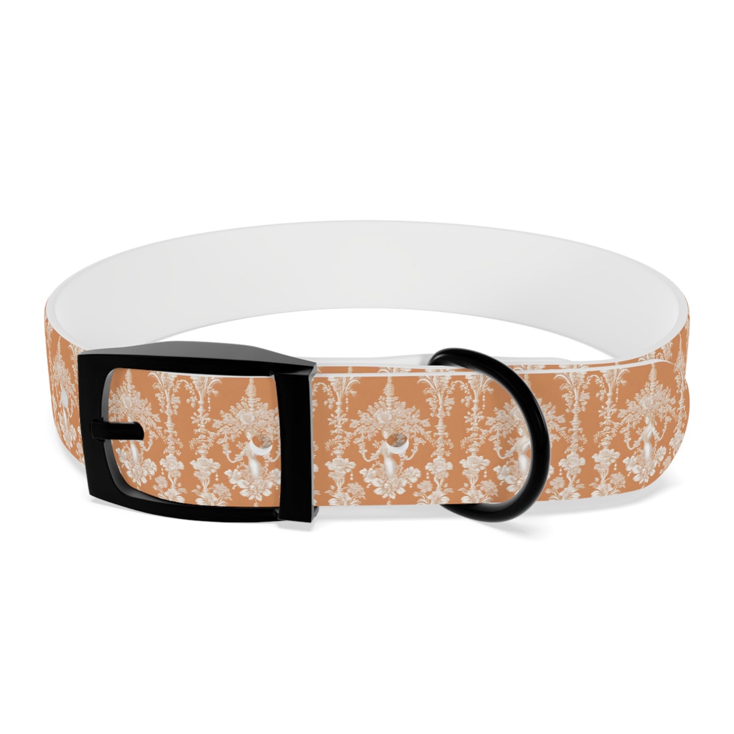 Dog Collar - Pearl Lady Toile, melon