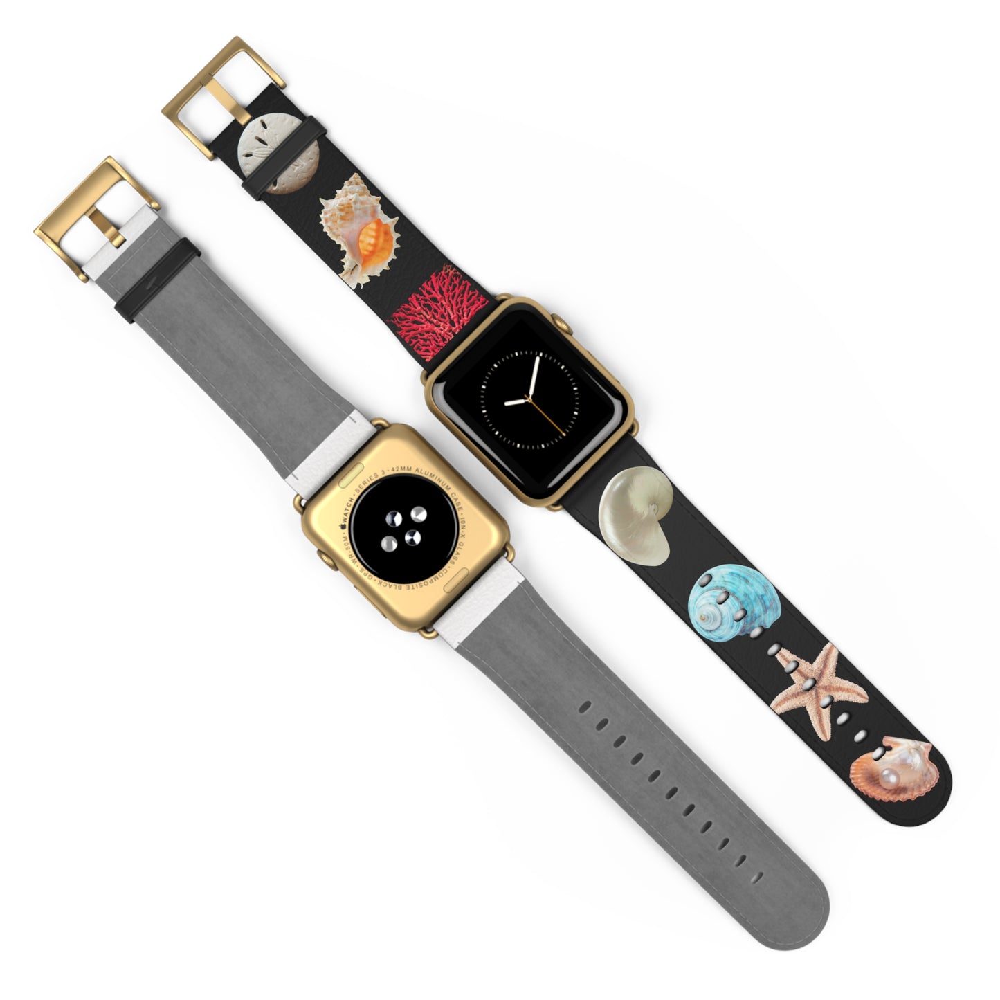 Apple Watch Band - Real Seashell Collection, black