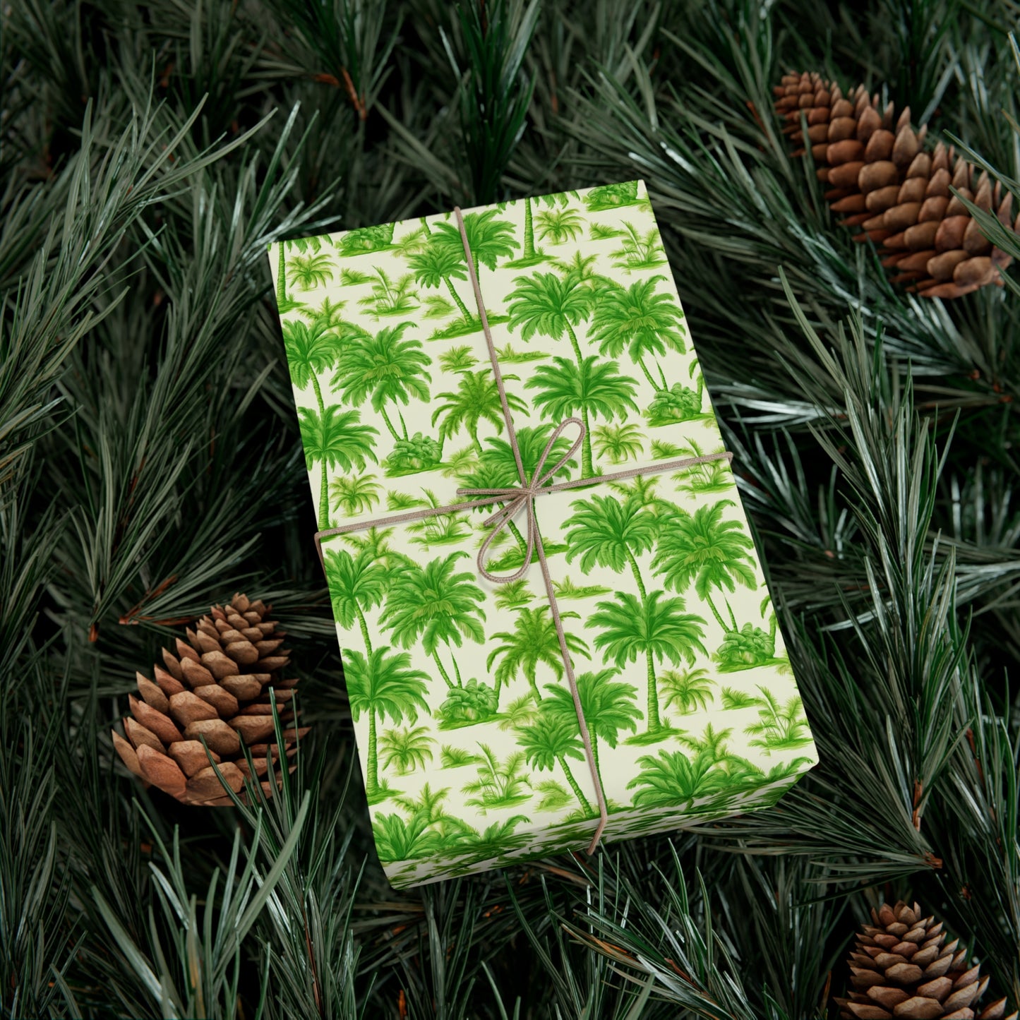 Gift Wrap Papers, Playful Palms Toile, 3 Sizes