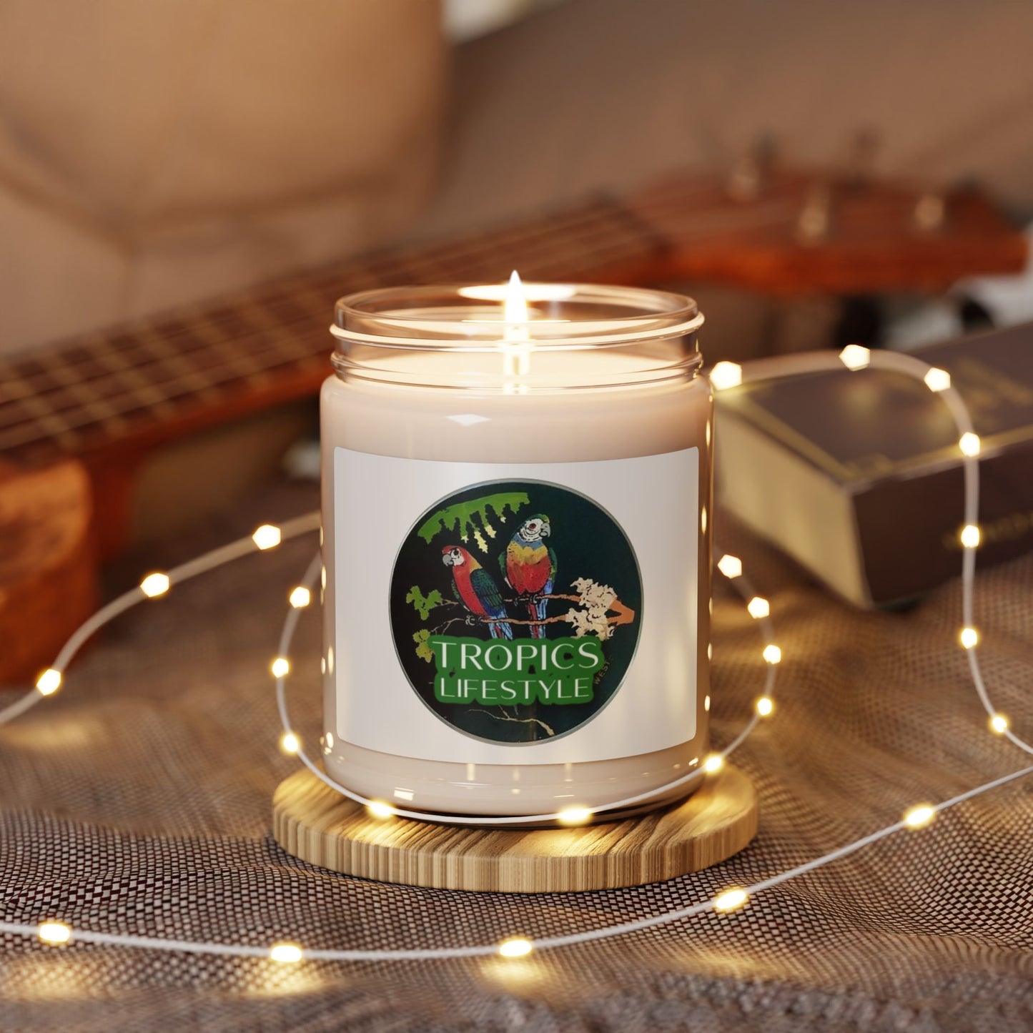 Scented Soy Candle, 9oz - Two Braziilan Parrots