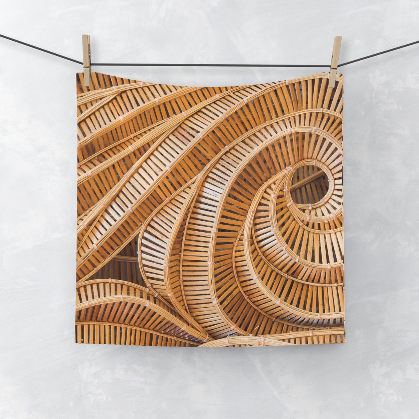 Face Towel - Natural Bamboo Spiral