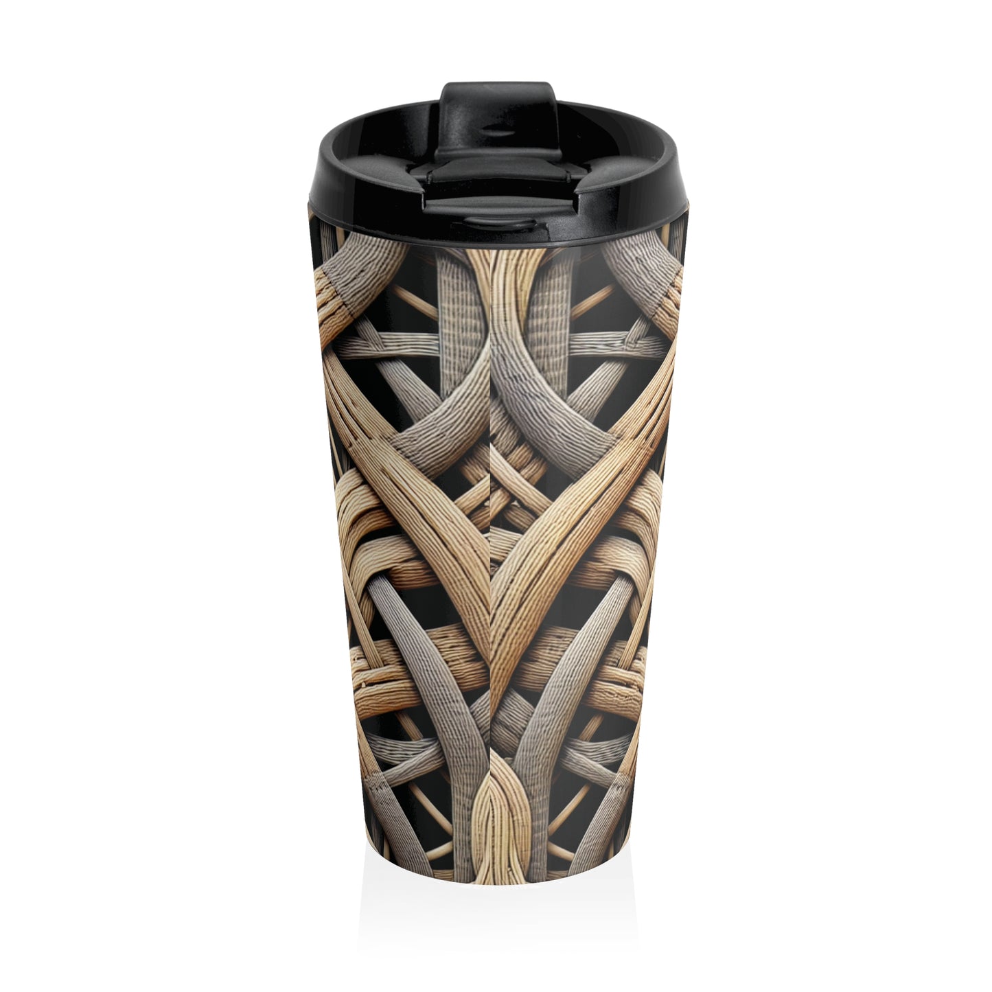 15 oz. Stainless Steel Travel Mug / Island Wicker Weave