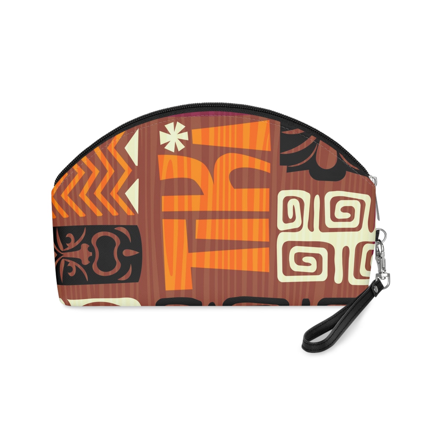 Makeup Bag - Tiki Poster Pink/Orange