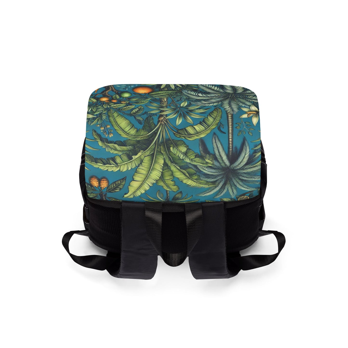 Tropical Fruit Blue Casual Backpack - Perfect for Everyday Adventures