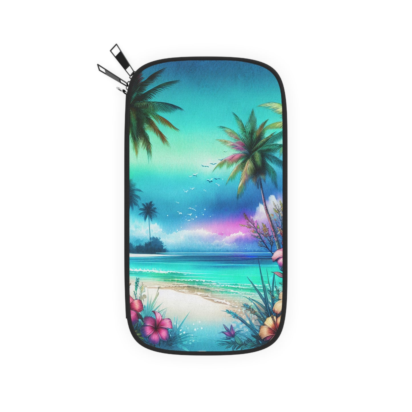 Passport Wallet – Perfect for Travelers & Adventurers / Morning Beach