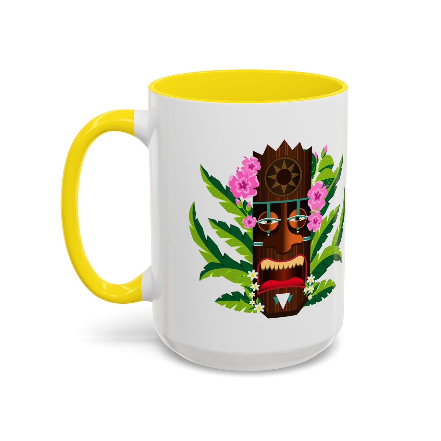 Accent Coffee Mug (11, 15oz), 8 Colors - Tiki Boss Nani