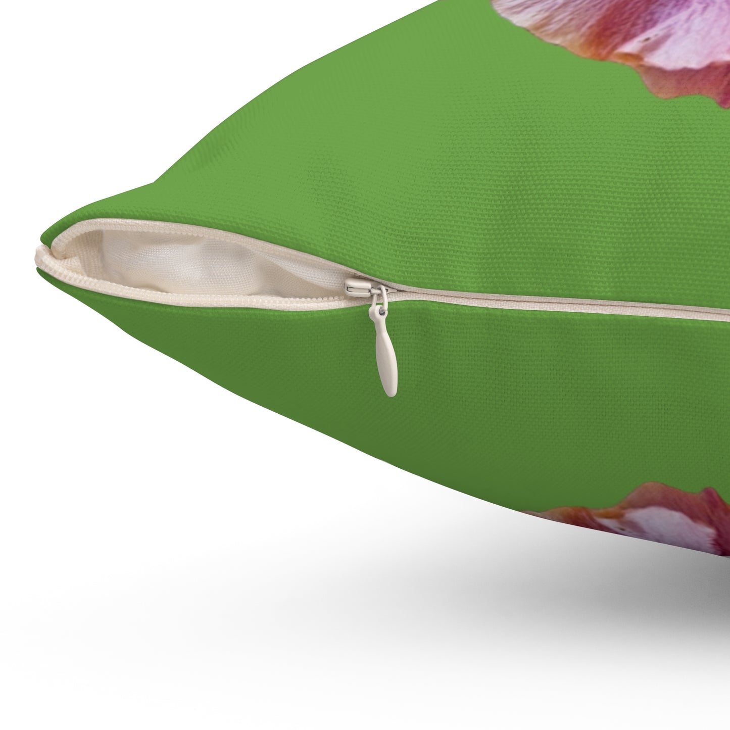 Decorative Pillow - Accent Cushion, 4 Sizes / Photo Purple Hibiscus, Green