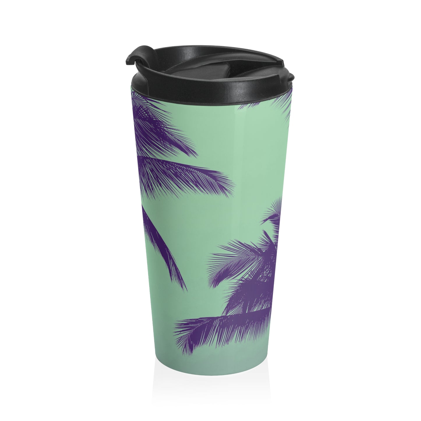 15 oz. Stainless Steel Travel Mug / Palm Glow Mint