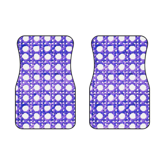 Beach Chair Wicker/Amethyst Car Floor Mats - SET of 2