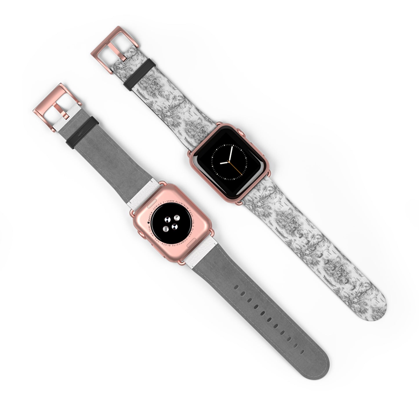 Apple Watch Band - Tropical Toile, soft black