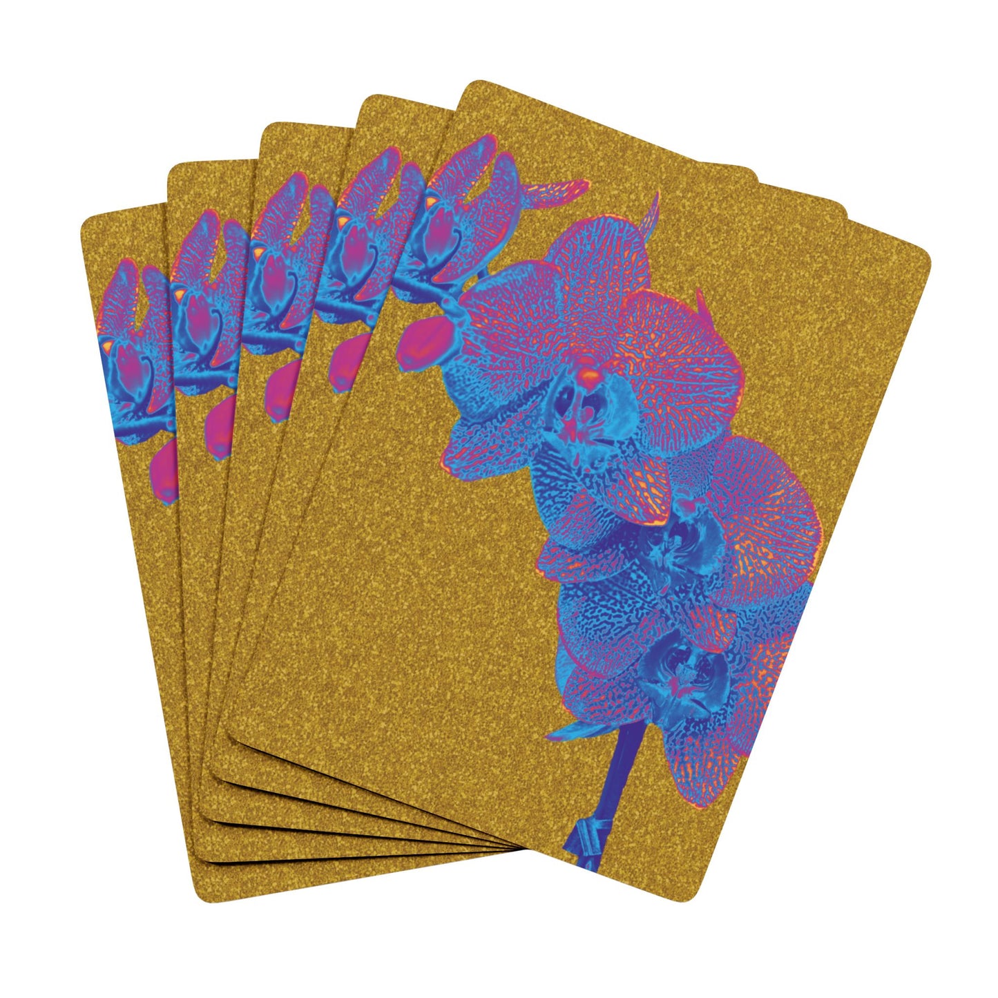 Poker Playing Cards - Red Heatwave Orchid