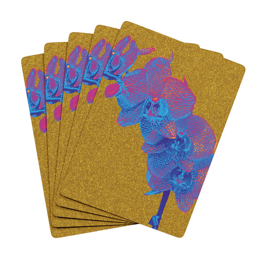 Poker Playing Cards - Red Heatwave Orchid