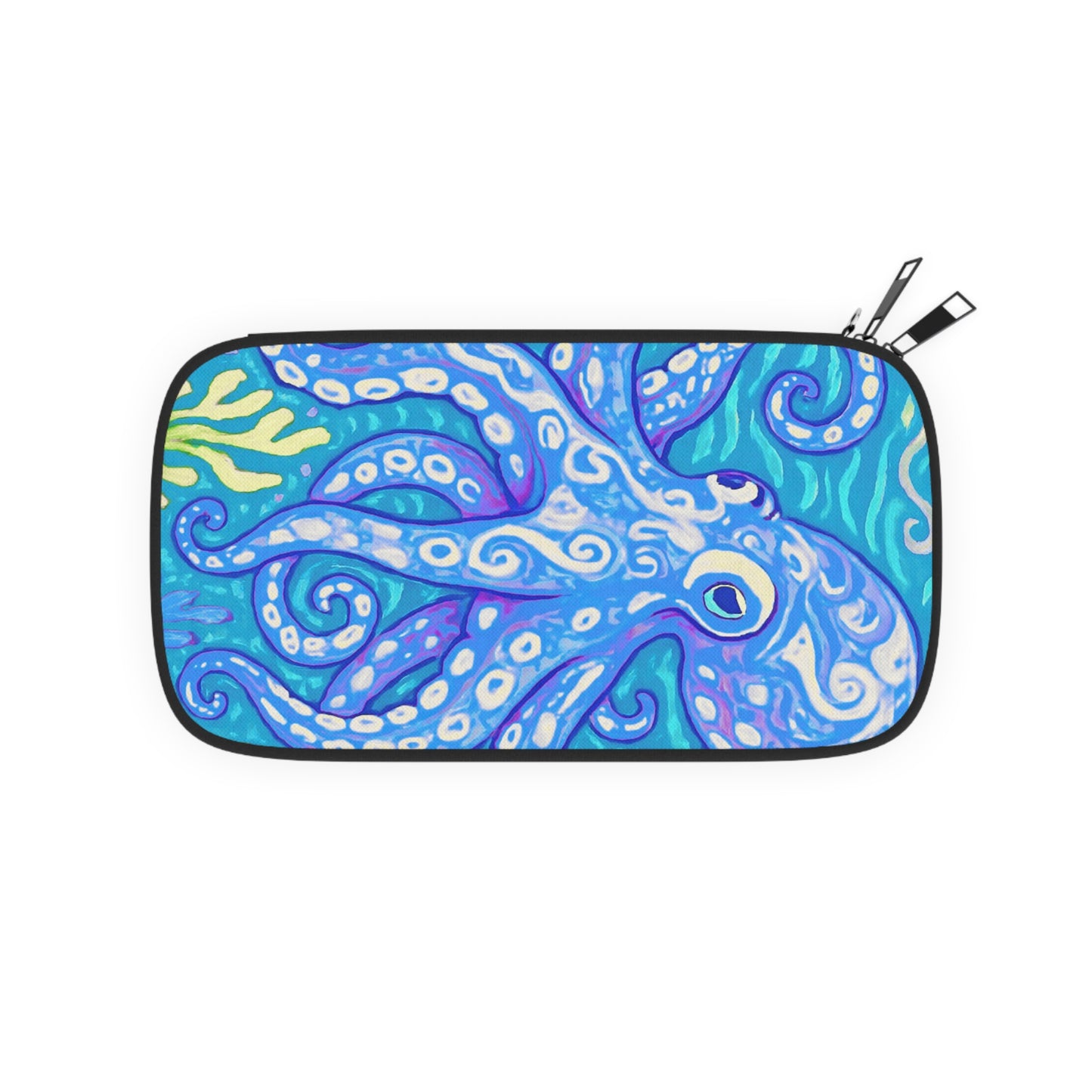 Passport Wallet – Perfect for Travelers & Adventurers / Octopus Kraken Joe, Blue