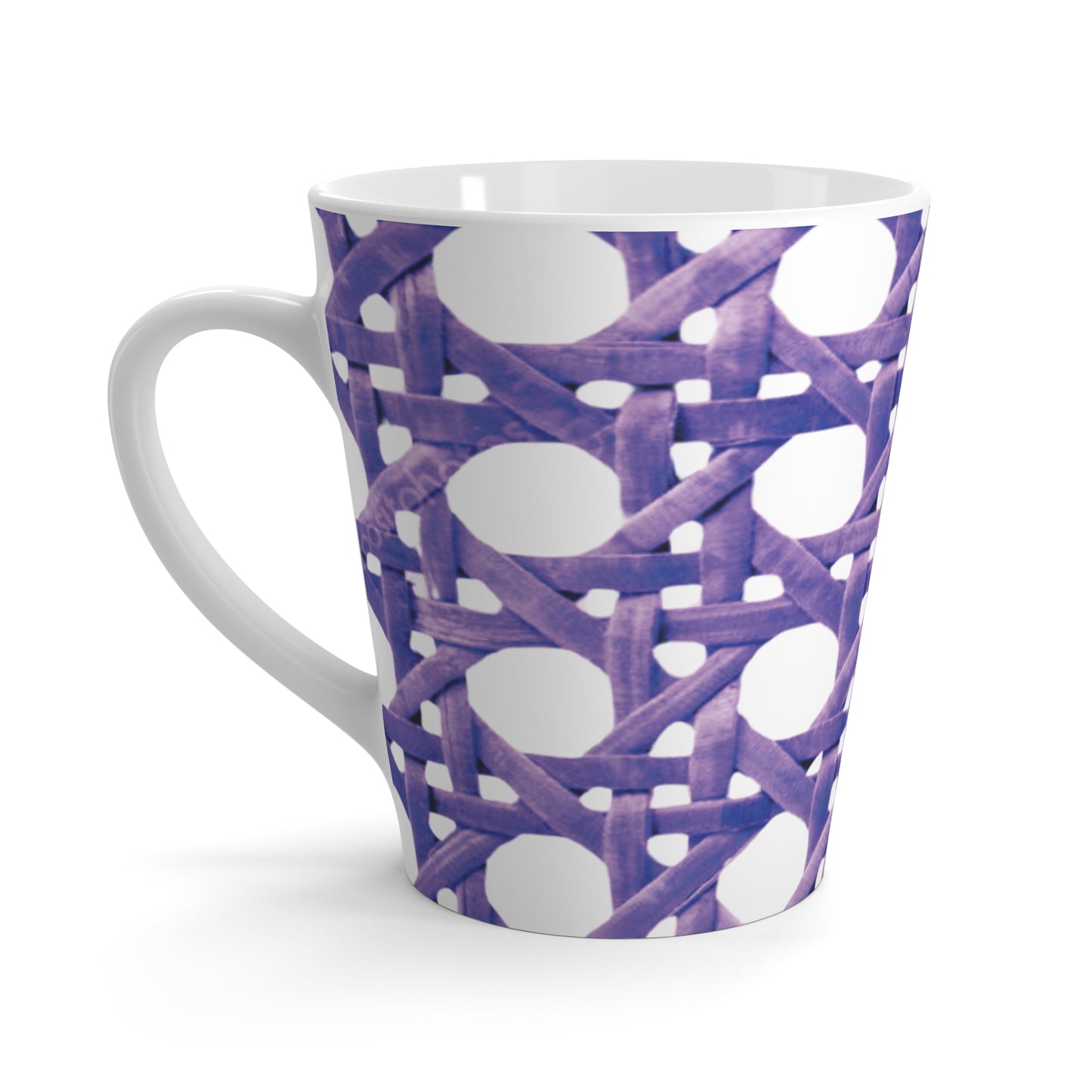 Latte White Mug - Amethyst Beach Chair Wicker