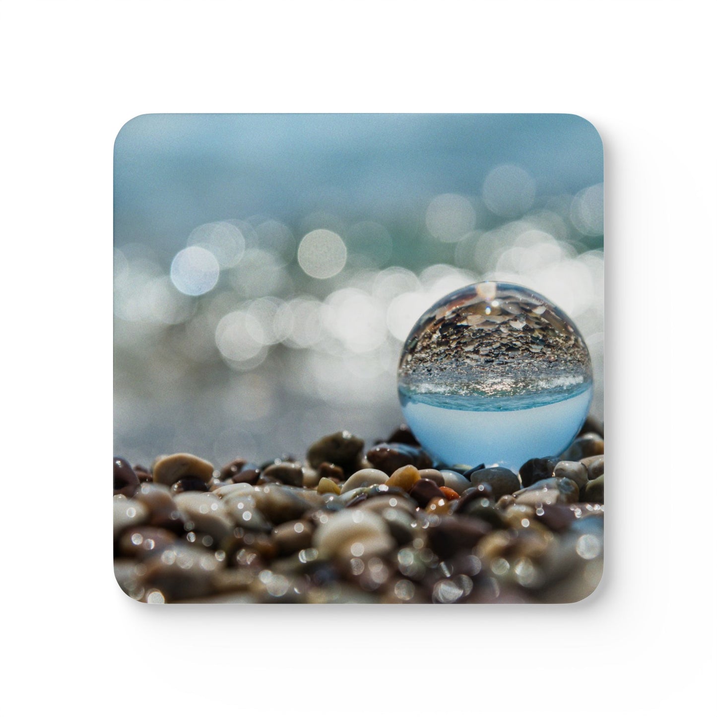 Coaster Set - Crystal Ball on Pebble Beach