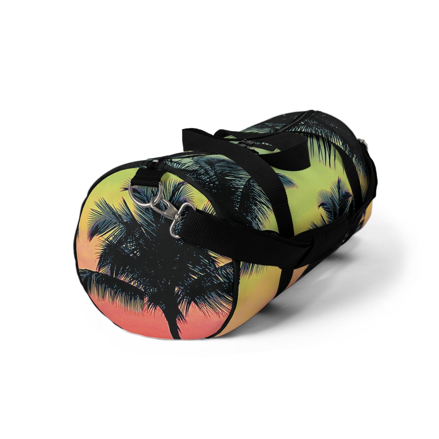 Tropical Duffel Bag - Perfect for Travel and Gym / Palm Glow, Sangria