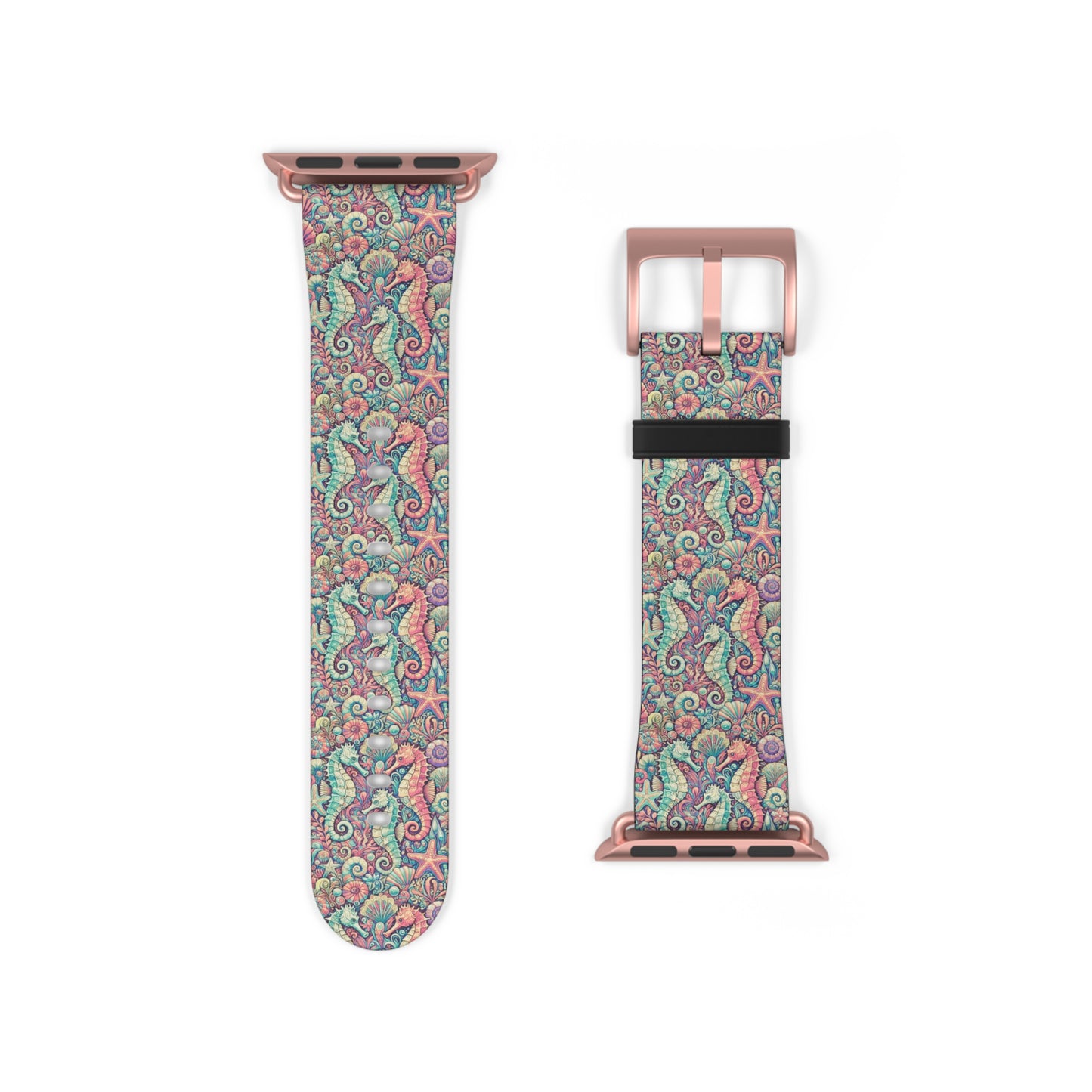 Apple Watch Band - Tropical Seahorse Trio, Retro