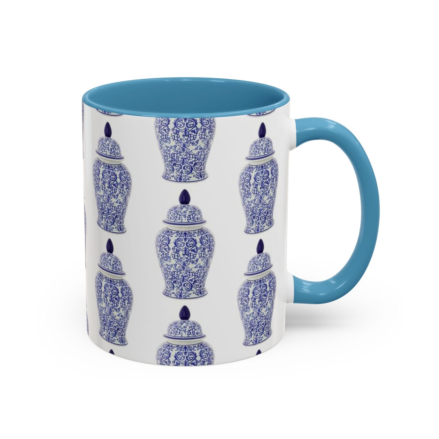 Accent Coffee Mug (11, 15oz), Blue Ginger Jar, Various Colors