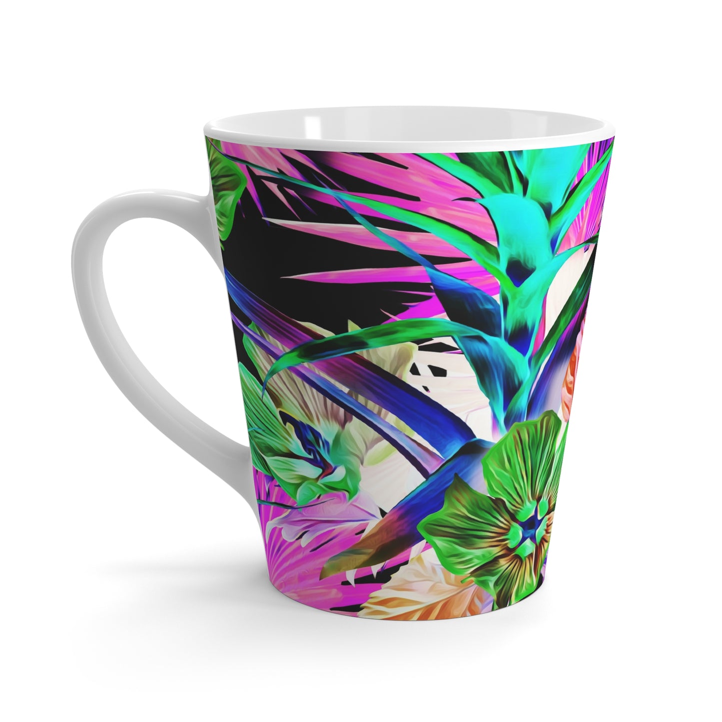 Vibrant Plant Palooza/Black Mug - Perfect for Plant Lovers & Coffee Enthusiasts