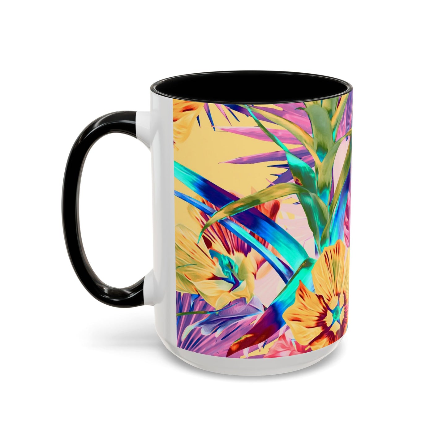 Accent Coffee Mug (11, 15oz), Plant Palooza, orange sherbet / Various Colors