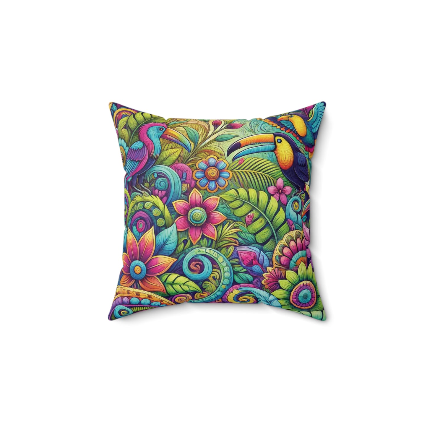Decorative Pillow - Accent Cushion, 4 Sizes / Rainforest Music