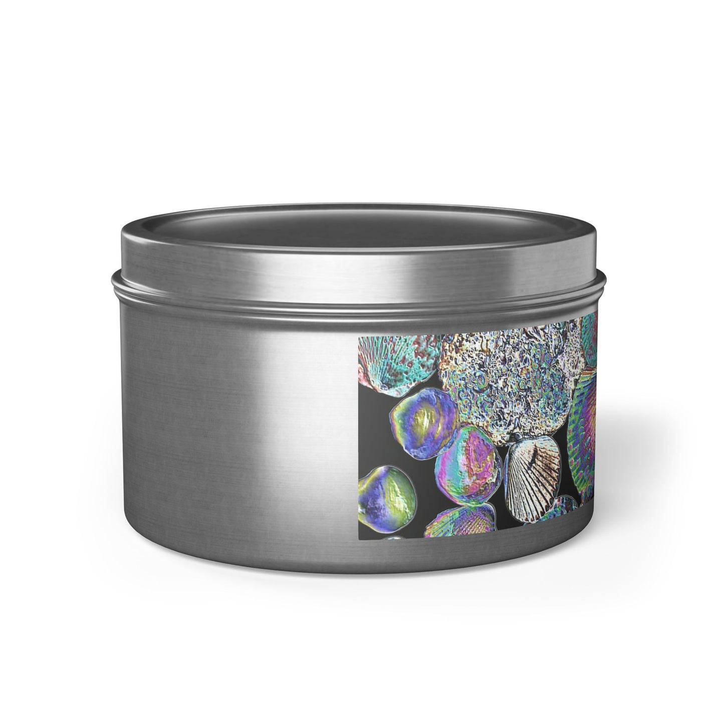 Tin Candles with Unique Shell Design - Heatwave Shell Collection