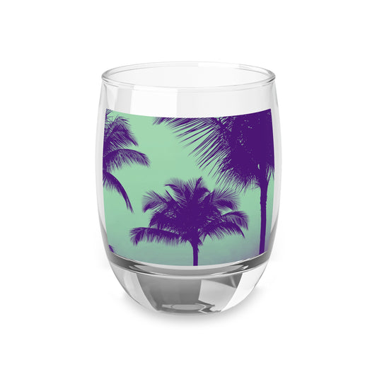 Whiskey Glass, Palm Glow Minty