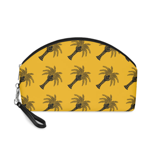 Makeup Bag - Art Deco Palm, yellow