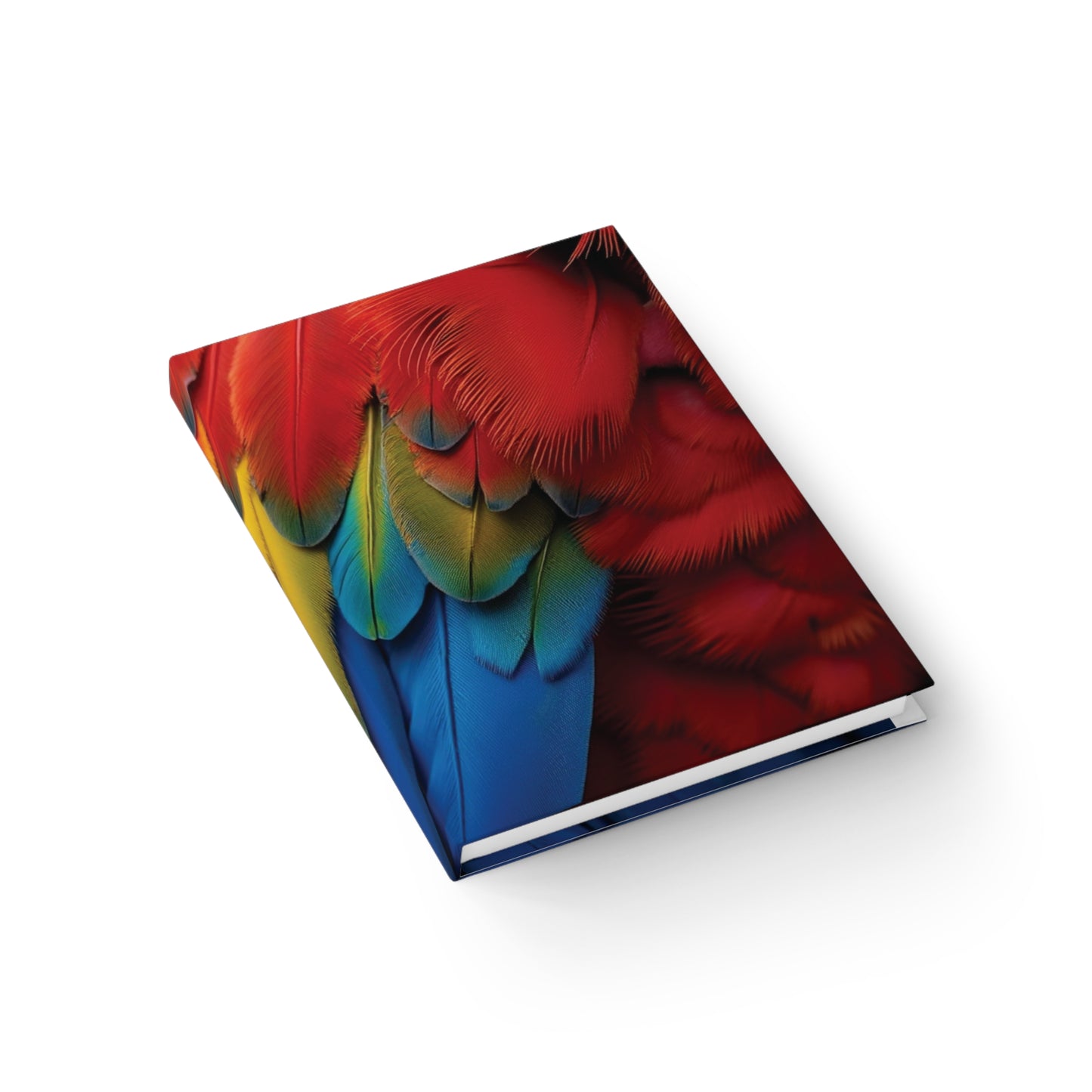 Macaw Feathers Up-Close 5" x 7" Journal, Tropical