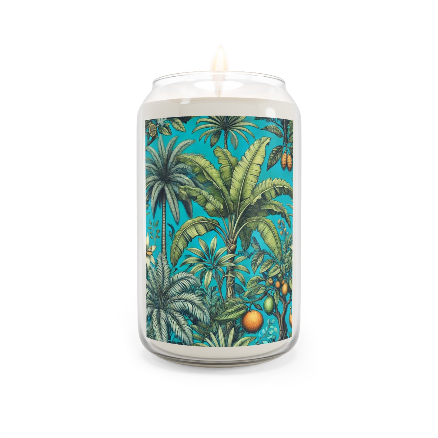 Scented Candle, 13.75oz - Tropical Fruit, Turquoise