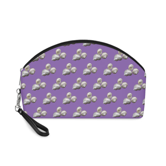 Makeup Bag - White Nautilus Trio. MICRO lt. purple