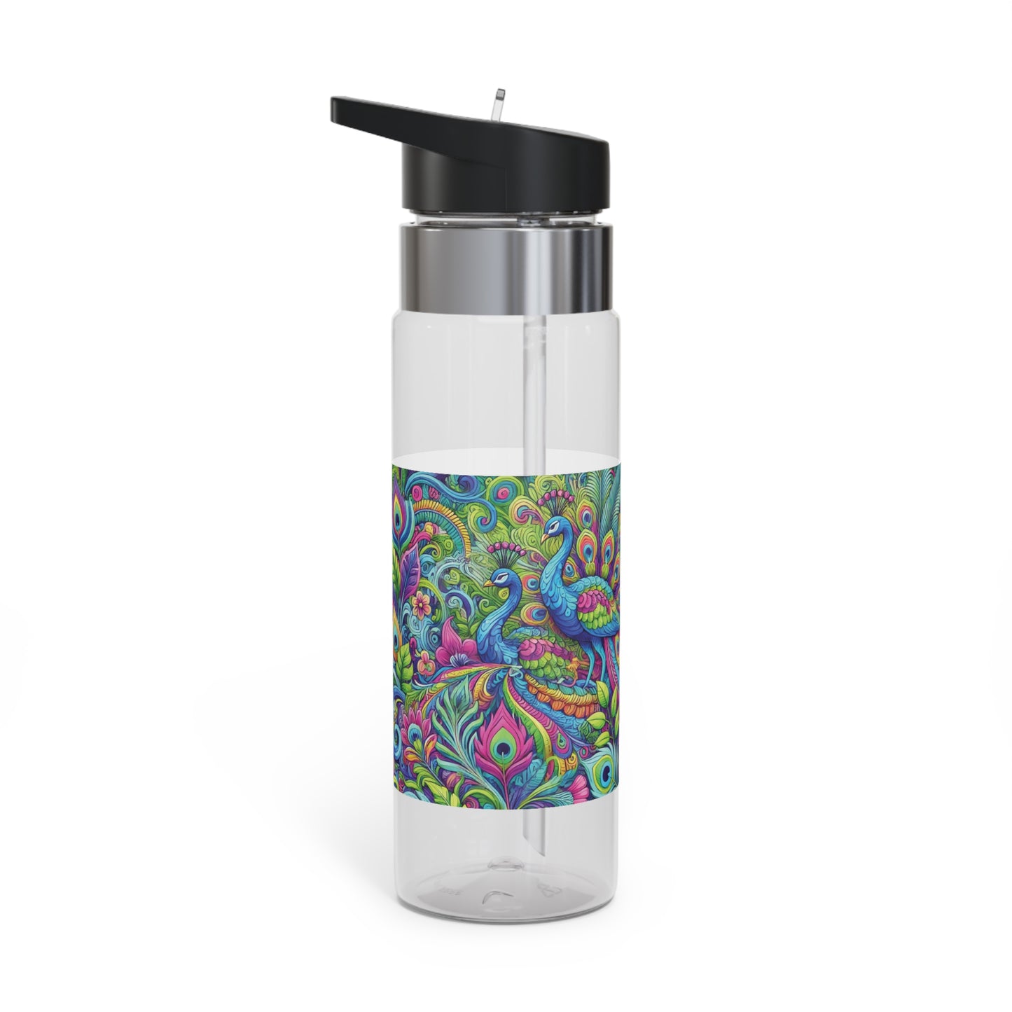 Tropical 20oz Tritan Sport Water Bottle -  Leakproof, Lightweight, BPA-Free / Peacock Prism