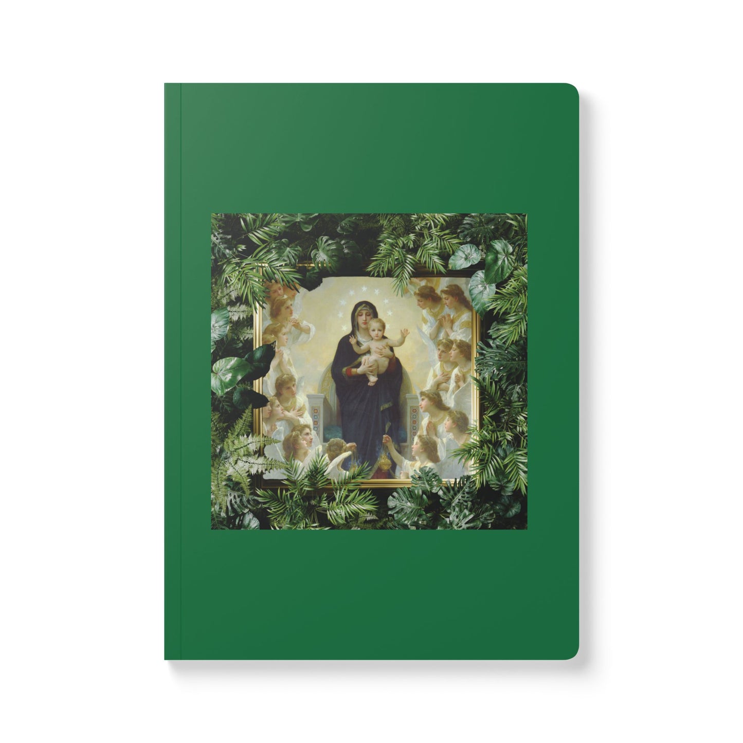 Religious Softcover Journal - Tropical Mary With the Angels