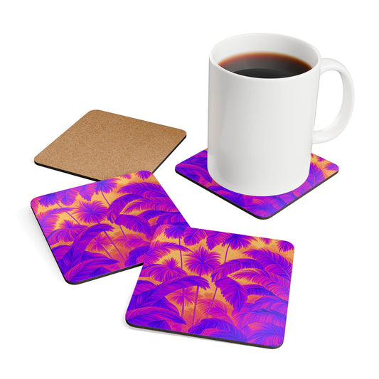 Coaster Set - Palm Serenity, Heatwave