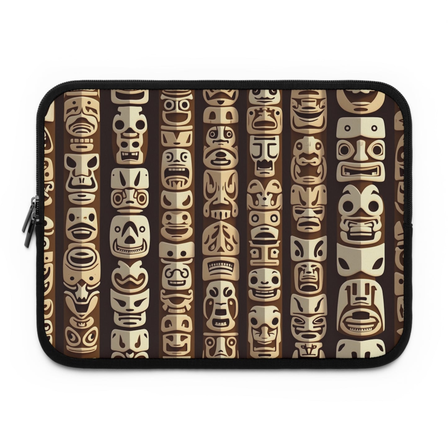 Tropical Laptop Sleeve, 5 Sizes - Perfect for Ocean Lovers & Students / Funny Tiki Totems