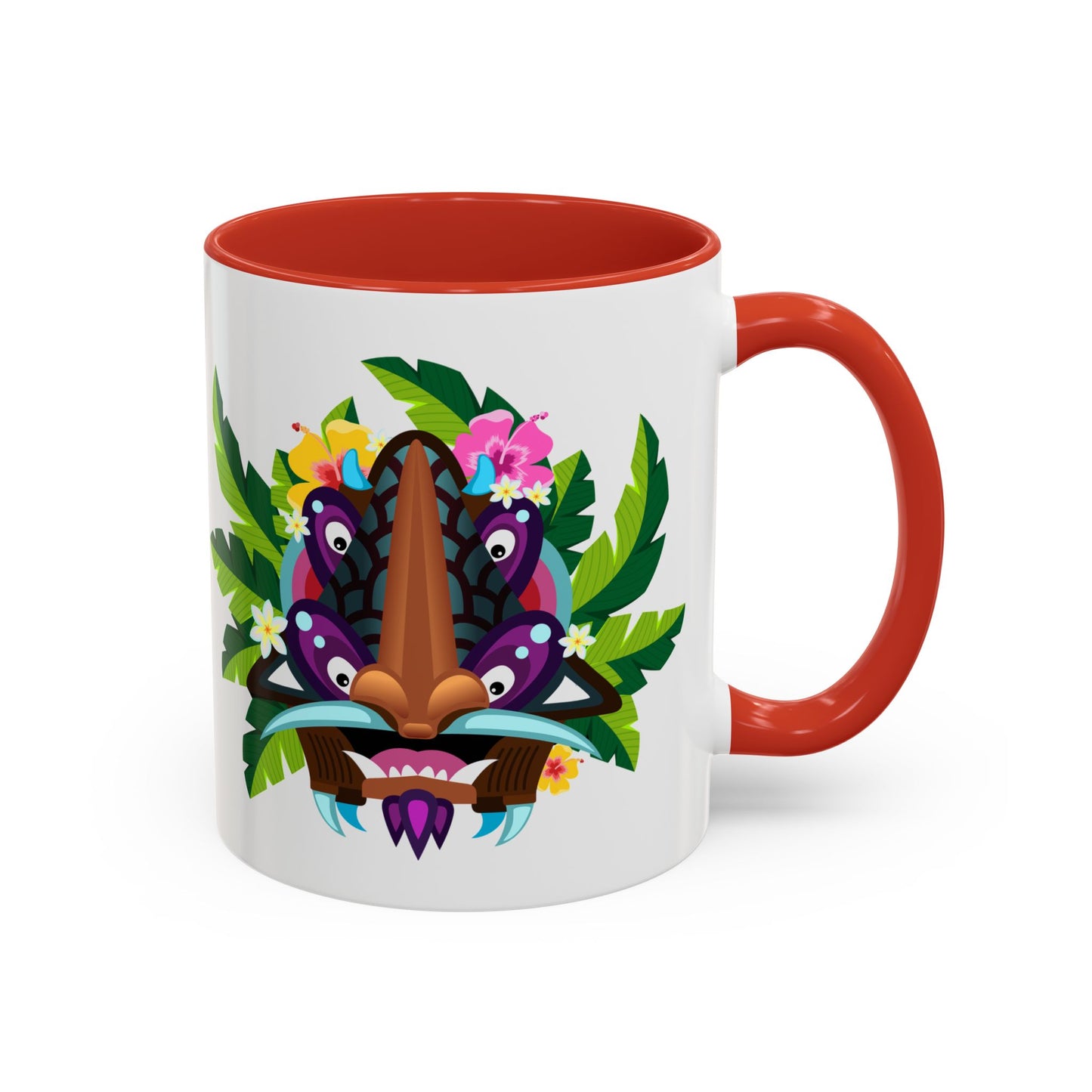 Accent Coffee Mug (11, 15oz), 8 Colors - Tiki Boss Hake