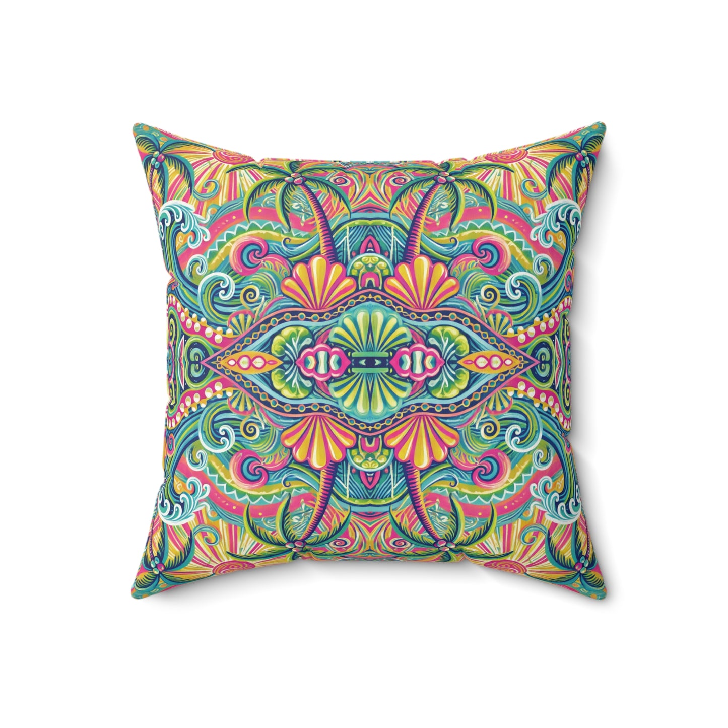 Decorative Pillow - Accent Cushion, 4 Sizes / Kaleido Bay