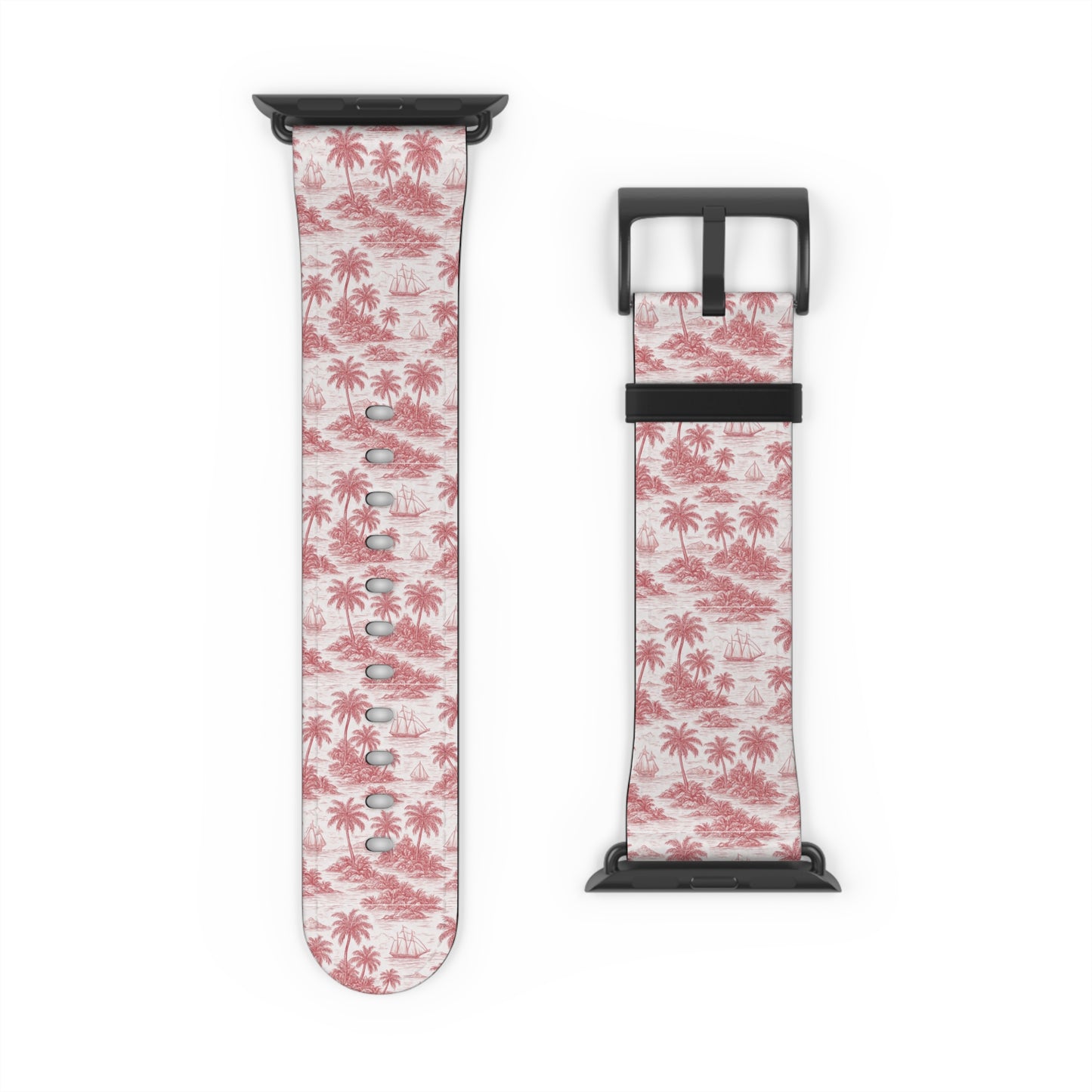 Apple Watch Band - Faraway Toile, Red