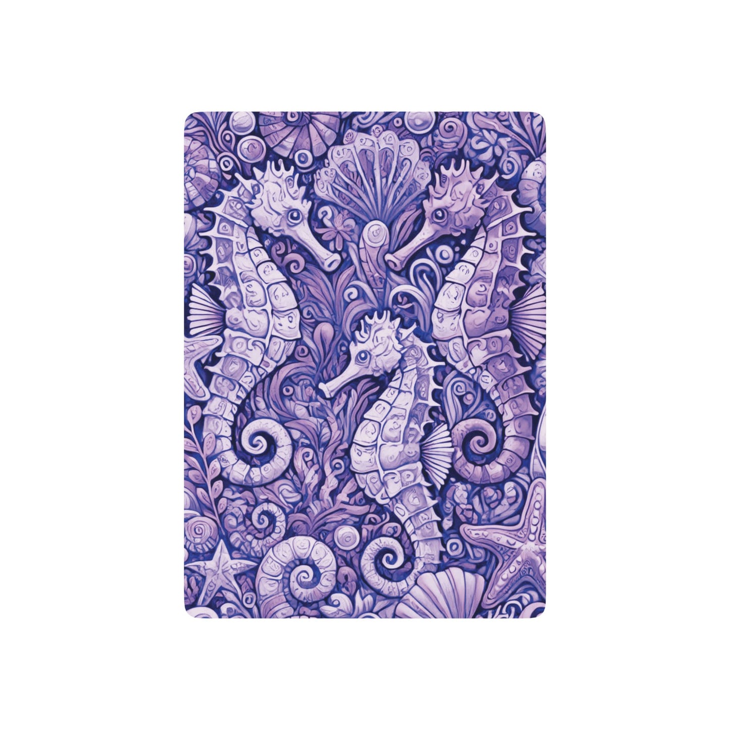 Poker Playing Cards - Seahorse Trio, Amethyst
