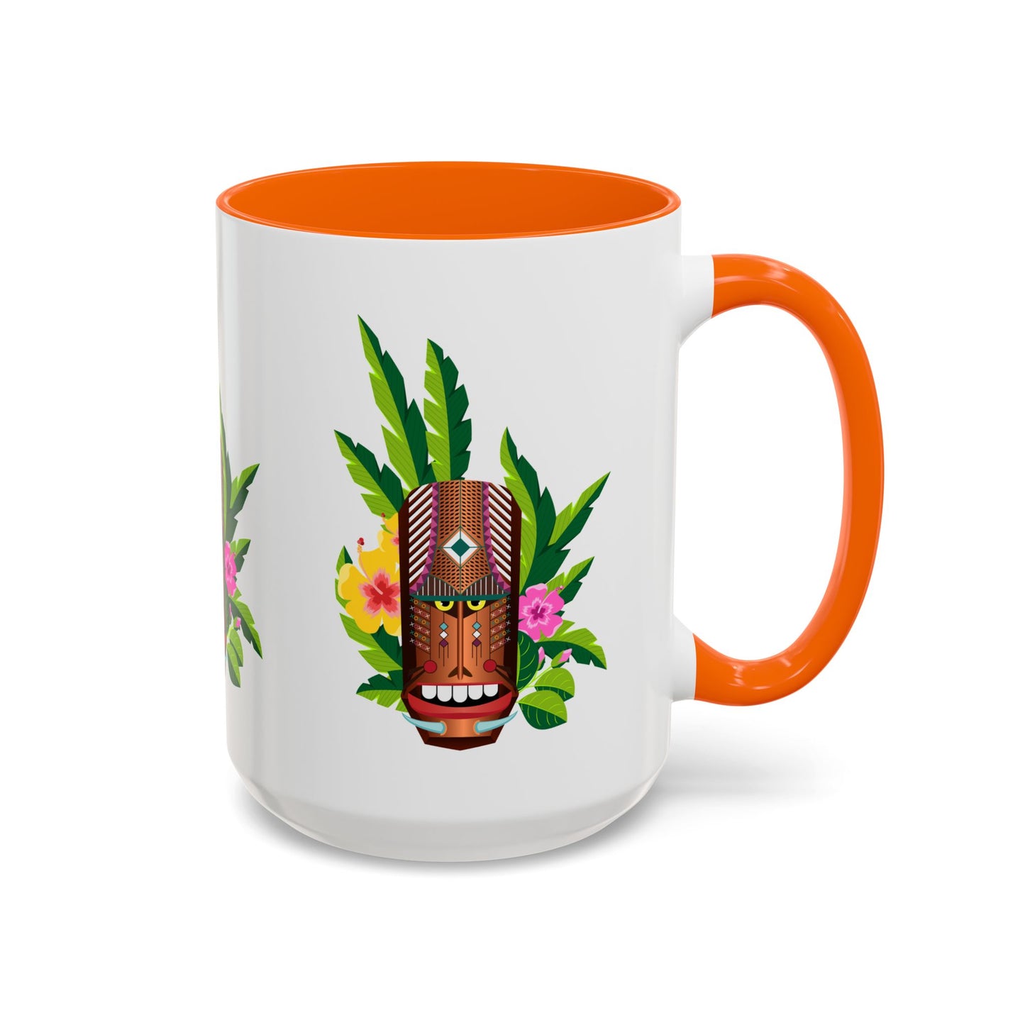 Accent Coffee Mug (11, 15oz), 8 Colors - Tiki Boss Loika