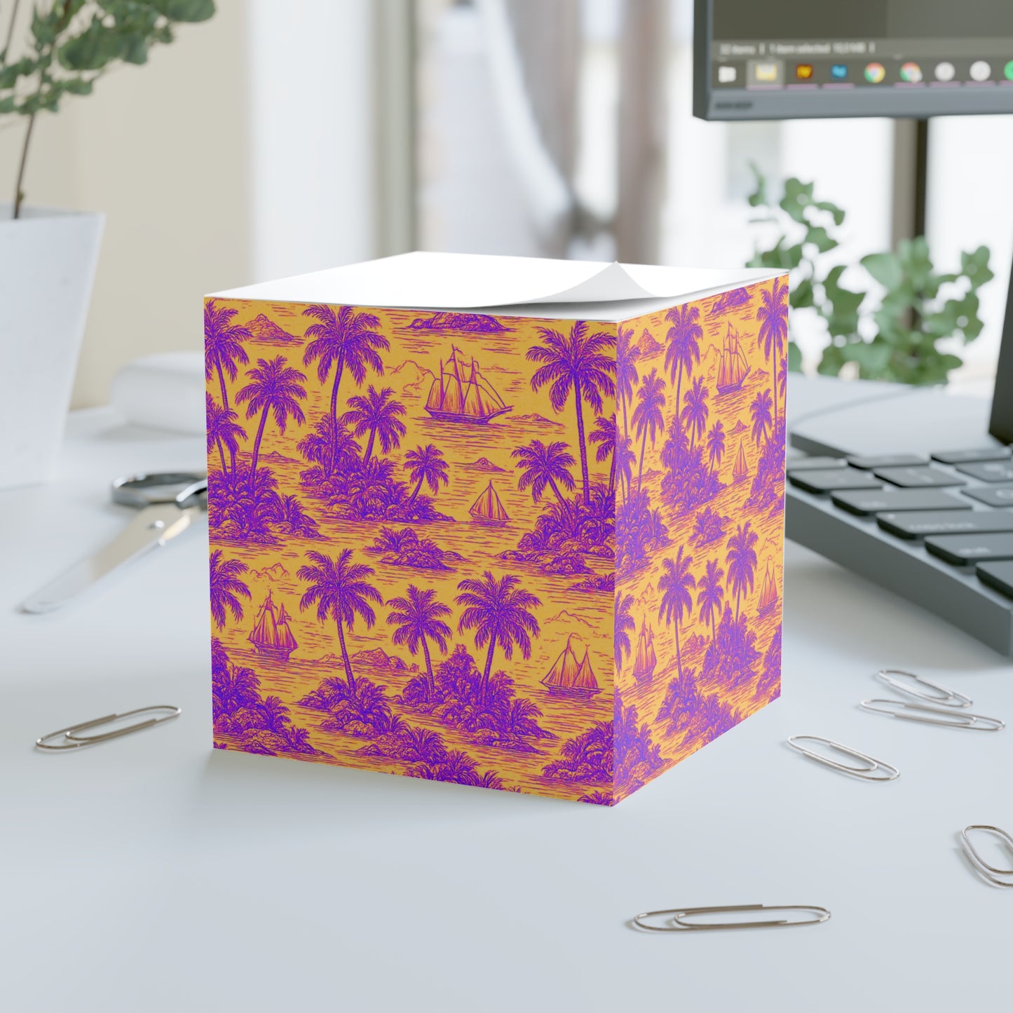 Note Cube - Faraway Toile, Pop